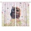 FBMLBRB Brebasf Cute Spring Forest Owl Blackout Curtains for Bedroom,Watercolor Cartoon Woodland Florals Owl Butterfly Room Darkening Window Curtains with Rod Pocket- 2 Panels 63" L x 36" W view 1
