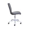 Luo Yi - CN Gaming Chair, Mid-Back Office Chair with Matching Color Casters Gray Faux Leather Gaming Chair Office Chairs (Color : D, Size : As Shown) view 3