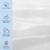 Arkwright Basket Weave Queen Blanket - Case of 4-100% Ringspun Cotton All Season Blankets, Luxury Hotel Quality, Soft on Skin, Breathable, 300 GSM for Bed, Sofa, and Chair, 90 X 90 in, White view 2