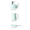 CHICKEN Handsoaps Dispenser Soap Dispenser Set Household Ceramic Soap Dispenser Wash Mouth Cup Soap Dish Wash Four-Piece Set Kitchen Soap Dispenser (Color : C) view 2