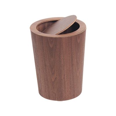 FRANCES Kitchen Garbage Can Indoor Trash Can with Rotating Lid Round Waste Paper Basket Kitchen Trash Can Suitable for Home Kitchen and Office Office Trash Can (Color : B)
