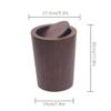 FRANCES Kitchen Garbage Can Indoor Trash Can with Rotating Lid Round Waste Paper Basket Kitchen Trash Can Suitable for Home Kitchen and Office Office Trash Can (Color : B) view 2