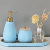 Handsoaps Dispenser Soap Dispenser Set Ceramic Soap Dispenser Kitchen Soap Dispenser with Pump Head Suitable for Shower Gel, Shampoo, Massage Oil Kitchen Soap Dispenser (Color : D) view 3