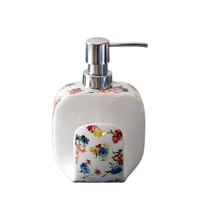 Handsoaps Dispenser Ceramic Soap Dispenser Bathroom Kitchen Dispenser Household Soap Dispenser Lotion Dispenser Square 400ml Reusable Kitchen Soap Dispenser (Color : C)