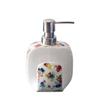 Handsoaps Dispenser Ceramic Soap Dispenser Bathroom Kitchen Dispenser Household Soap Dispenser Lotion Dispenser Square 400ml Reusable Kitchen Soap Dispenser (Color : C) view 1
