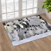 NEVKA Bath Mat, Diatomaceous Earth Shower Mat Nonslip Super Absorbent Quick Drying Bathroom Floor Mats for Kitchen Counter, Snow Penguins Bathroom Mats Easy to Clean (3x4ft/36x48in/90x120cm) view 2