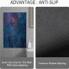 NEVKA Stone Bath Mat, Diatomaceous Earth Shower Mat, Non-Slip Super Absorbent Quick Drying Bathroom Floor Mat, Modern Dark Nebulae Pattern, Easy to Clean (4x5ft/48x60in/120x150cm Blue/Pink) view 4