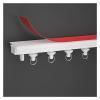Room Divider Track, Hospital Curtain Classic Self Adhesive Ceiling Curtain Track Aluminum, Heavy Duty Room Divider Curtain Rod for Bay Window/Shower Room/Hide Closet, 1 2 3 4 5 6 7 8m Long ( Color : W view 1