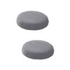 Cabilock 2pcs Chair Cover Elastic Slipcover Washable Stool Protector for Home Kitchen and Dining Room Use Grey Design view 1