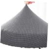 Cabilock 2pcs Chair Cover Elastic Slipcover Washable Stool Protector for Home Kitchen and Dining Room Use Grey Design view 2
