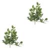 Cabilock 2pcs Artificial Rattan Hanging Decor Simulated Greenery for Home and Garden No Maintenance Required Elegant Wall Decoration for Weddings Shopping Malls and Balconies view 1