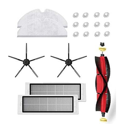 GRASKY Main Brush Washable HEPA Filter Side Brush Cover/Fit for Xiaomi Roborock S6 S5 MAX S60 S65 S5 S50 S55 E25 E35 Vacuum Spare Parts (Color : As The picture-05)