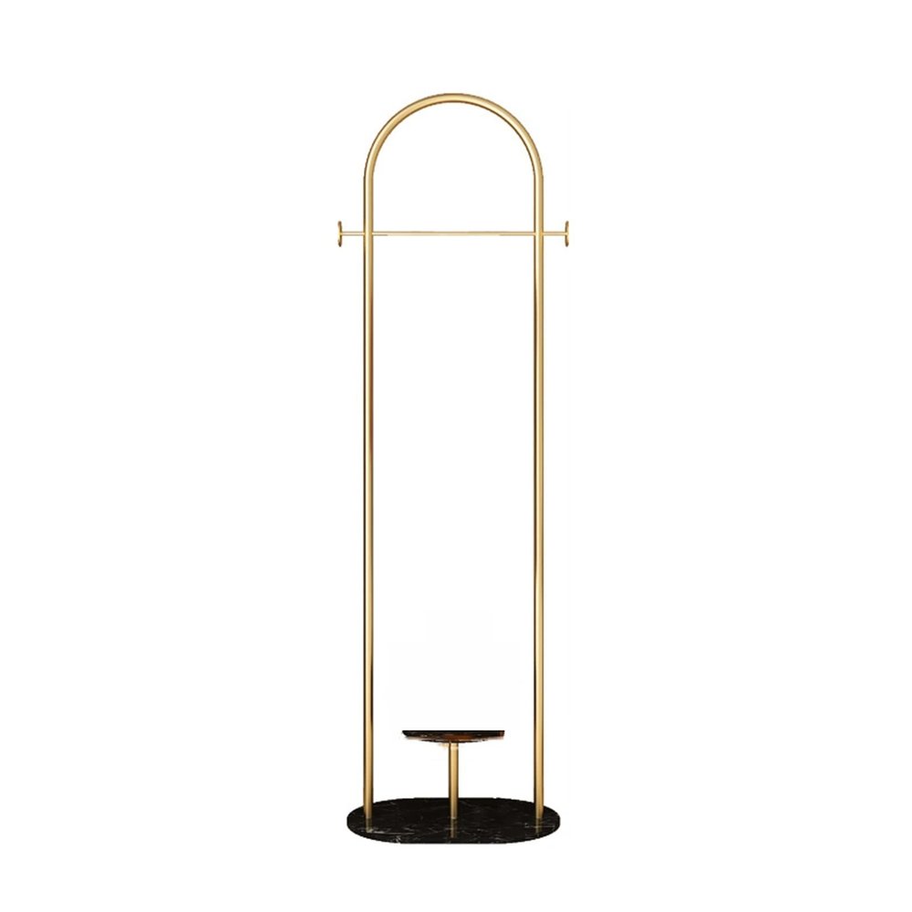 WAOCEO Standing Coat Stand Floor Mounted Coat Rack Gold Hanging Clothes Rack Simple Bedroom Hanging Clothes Rack Floor Mounted Coat Rack Coat Rack (Color : C)