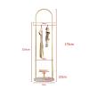 WAOCEO Standing Coat Stand Floor Mounted Coat Rack Gold Hanging Clothes Rack Simple Bedroom Hanging Clothes Rack Floor Mounted Coat Rack Coat Rack (Color : C) view 2