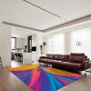 Abstract Gradient Marble Area Rugs, Purple Orange Yellow Blue Pink Bedroom Rug, Living Room Rugs Machine Washable Fuzzy Plush Soft Apply to Home Decor Entryway Hallway,35ft/90 * 150cm view 4