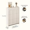 Modern freestanding multi-layer white shoe cabinet for small entrance space, high and narrow shoe cabinet, sports shoe rack, wooden shoe cabinet, space-saving shoe rack, shoe organizer ( Size : 80*24* view 2