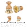 LUNCHS 2pack Bamboo Palm Brushes for Dishes,Wooden Kitchen Scrub Brush for Cleaning Sink,Reusable Household Washing Tool (Color : C) view 4