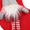 BestAlice Christmas Stocking Cute Gnome Decorative Stocking Ornament Bag with Legs for Christmas Tree Fireplace Door Xmas Hanging Stockings Bags, Xmas Hanging Decor as Gifts(Red) view 4