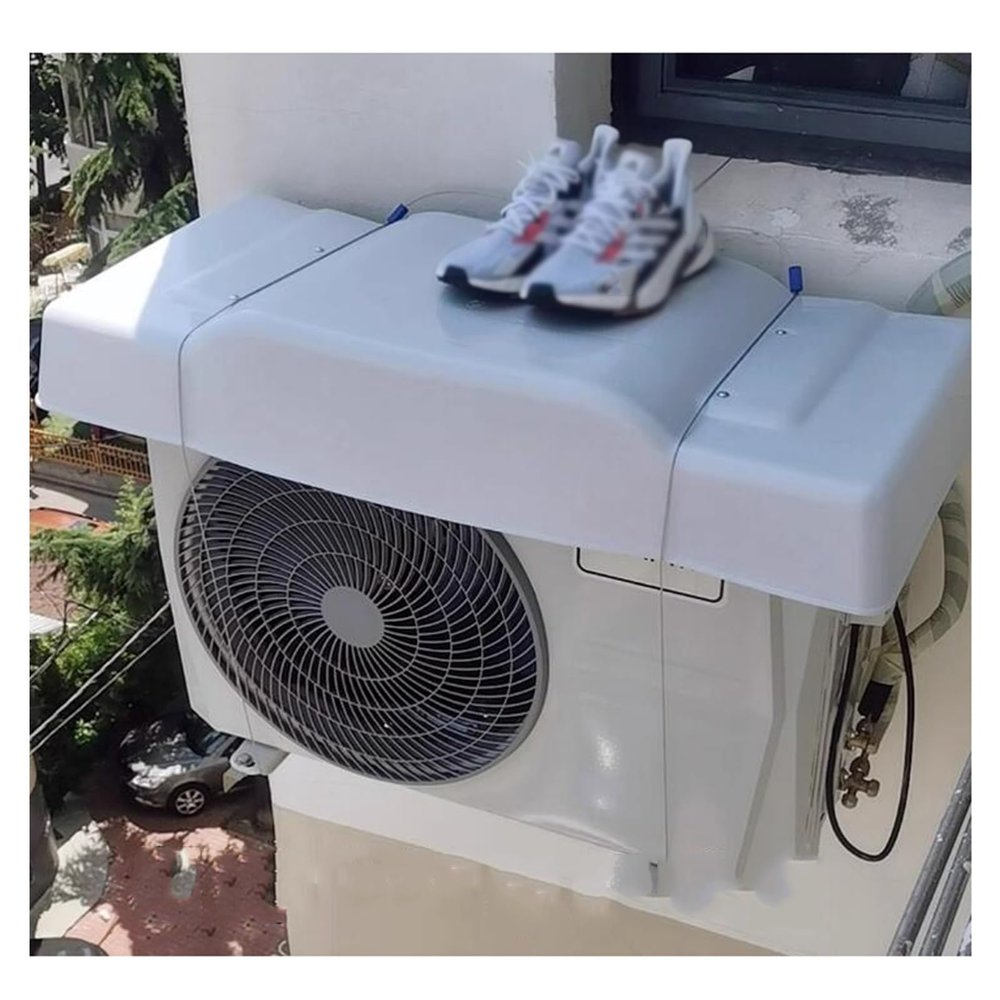 NUTRAC Air Conditioner Unit and Heat Pump CoverWindow Air Conditioner Coverswith All-Weather Protectionfor37.4x16.9in, 43.3x17.7in (Color : White, Size : 37.4x16.9in)