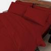 All Star Linen 3 Piece Zipper Clouser Cotton Burgundy Duvet Cover Size Cal-King (110'' x 98'') 600 Thread Count Cotton Ultra Soft & Easy Care view 2
