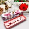 WHIERGGIN Silverware Set, 1Pcs Creative Household Ceramic Handle Salad Fork Stainless Steel High-end Tableware Service Fork Vegetable Melon And Fruit Fork view 2