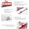 WHIERGGIN Silverware Set, 1Pcs Creative Household Ceramic Handle Salad Fork Stainless Steel High-end Tableware Service Fork Vegetable Melon And Fruit Fork view 3