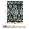Boho Blanket Retro Native American Tribal Indian Ethnic Abstract Geometric Printed Flannel Blankets for Chair Couch Sofa Bed Throw Blanket Soft Cozy Aztec Blanket for Camping Outdoor W60 xL80 view 2