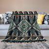Boho Blanket Retro Native American Tribal Indian Ethnic Abstract Geometric Printed Flannel Blankets for Chair Couch Sofa Bed Throw Blanket Soft Cozy Aztec Blanket for Camping Outdoor W60 xL80 view 3