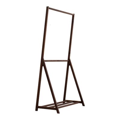 WAOCEO Standing Coat Stand Wood Hanging Clothes Rack Floor Type Bedroom Living Room Coat Rack Shelf Thick Workmanship Coat Rack Coat Rack