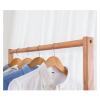WAOCEO Standing Coat Stand Wood Hanging Clothes Rack Floor Type Bedroom Living Room Coat Rack Shelf Thick Workmanship Coat Rack Coat Rack view 3
