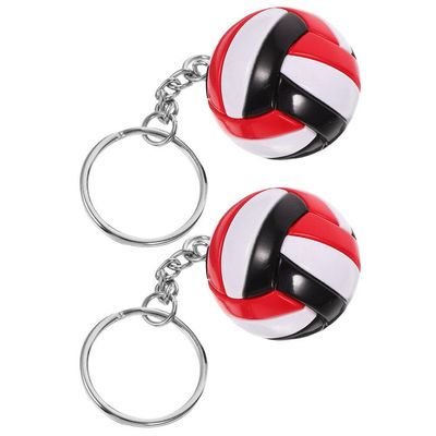 STOBAZA 2pcs Volleyball Key Chain Pendant Keyring for Bags and Backpacks Volleyball Players and Fans Decorative Keychain