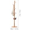 Standing Coat Stand Coat Rack Modern Wooden Hanger Household Floor Standing Tree Shaped Single Rod Coat Shelf Living Room Bedroom Office Heavy Coat Racks Coat Rack (Color : A) view 2