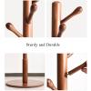 Standing Coat Stand Coat Rack Modern Wooden Hanger Household Floor Standing Tree Shaped Single Rod Coat Shelf Living Room Bedroom Office Heavy Coat Racks Coat Rack (Color : A) view 3