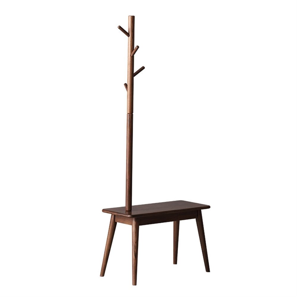 WAOCEO Standing Coat Stand Coat Rack Home Floor Standing Coat Shelf Multi Functional Living Room Changing Shoe Stool Hanger Office Bedroom Coat Racks Coat Rack