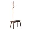WAOCEO Standing Coat Stand Coat Rack Home Floor Standing Coat Shelf Multi Functional Living Room Changing Shoe Stool Hanger Office Bedroom Coat Racks Coat Rack view 1