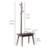 WAOCEO Standing Coat Stand Coat Rack Home Floor Standing Coat Shelf Multi Functional Living Room Changing Shoe Stool Hanger Office Bedroom Coat Racks Coat Rack view 2