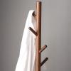 WAOCEO Standing Coat Stand Coat Rack Home Floor Standing Coat Shelf Multi Functional Living Room Changing Shoe Stool Hanger Office Bedroom Coat Racks Coat Rack view 4