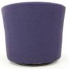 Pemberly Row 19" H Traditional Fabric Swivel Club Chair in Purple view 3