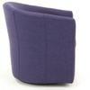 Pemberly Row 19" H Traditional Fabric Swivel Club Chair in Purple view 4