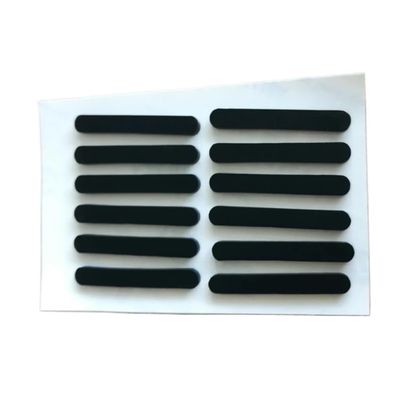 GatherTOOL 10Pcs Anti-Slip Self Adhesive Silicone Rubber Oval Mat Cabinet Equipment Feet Pad Floor Protectors Width 3mm-10mm (Color : 10pcs, Size : 23x10x3mm)
