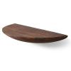 Topjia Floating Shelves, Wood Wall Mounted Shelf for Wall Decor Storage,Sturdy Small Wood Shelves Hanging for Bedroom, Living Room, Bathroom, Kitchen, Corner, Book(40cm/15.7in, Dark Brown) view 1