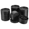 uxcell Round Furniture Risers 4 Set, Height 3.54" Adjustable Bed Lifts Risers for Bed Frame, Table, Desk, Couch Leg, Chair Risers, Supports 1300 Lbs, Black view 1