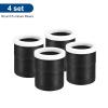 uxcell Round Furniture Risers 4 Set, Height 3.54" Adjustable Bed Lifts Risers for Bed Frame, Table, Desk, Couch Leg, Chair Risers, Supports 1300 Lbs, Black view 4