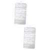 PRETYZOOM 2pcs Hanging Jewelry Organizer Double-sided Non-woven Jewelry Display Bag for Closet Door and Wall Storage White view 1