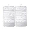 PRETYZOOM 2pcs Hanging Jewelry Organizer Double-sided Non-woven Jewelry Display Bag for Closet Door and Wall Storage White view 2