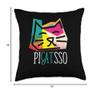 Artist I Art Teacher I Picatsso I Funny Cats Throw Pillow view 4