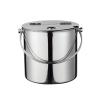 Beer Bottle Bucket Thickened Stainless Steel Type Ice Bucket with Flip Lid and Carry Handle Business and Family Party Metal Ice Bucket Beverage Tub Ice Bucket Champagne Buckets Ice Bucket for Parties view 1