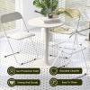 Renmlion Round Side Table Height Bar TableWhite Coffee Table Metal End Table Modern Style Bedside Table Counter Bistro Pub TablesSmall Accent Table for Home Office (Size : 40x40x50cm) view 4