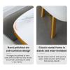 Round Dining Table for 4 with Chairs Marble Table and Chairs Table Four Chairs Office Reception Desk and Chair Set Marble Table and Chairs Table Four Chairs Office Suitable for Lounge, Living Room (C view 4