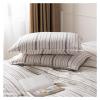 MaiyO 100% Linen 3Pcs Duvet Cover Set French Washed Striped Linens King Size Pillowcase Comforter Bedding Sheet Set,duvets view 3